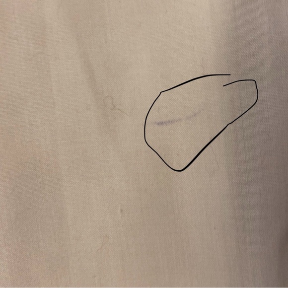 Vintage XL French Maid white midi night gown 80s Cotton - Picture 6 of 8